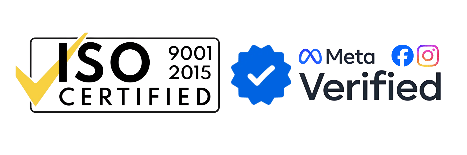 ISO 9001:2015 & Meta Verified